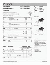 DataSheet IXFX30N100Q2 pdf